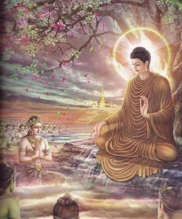 成 道 释迦摩尼三十五岁时在菩提树下成佛,悟透一切事物,言出一切