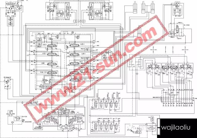 大宇dh220lc-7液压系统原理图