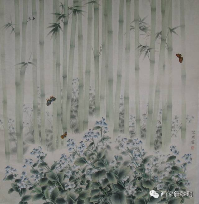 詹黎明 工笔花鸟画