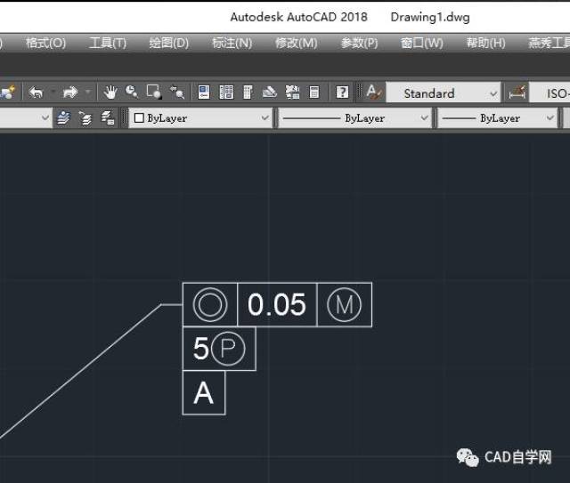 cad2018中如何创建形位公差吗?