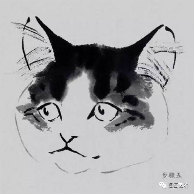 图文教程:小写意画猫技法