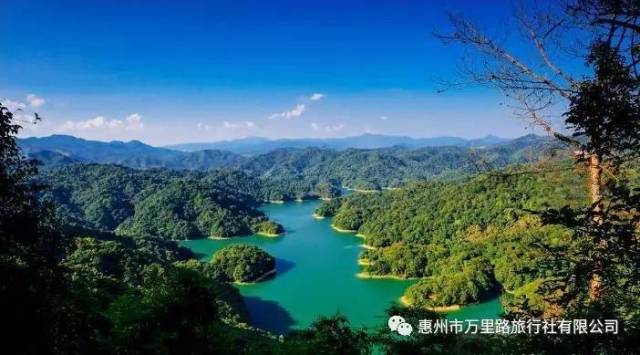 知道吗?惠州市最大的湖面景色位于龙门县《天堂湖》