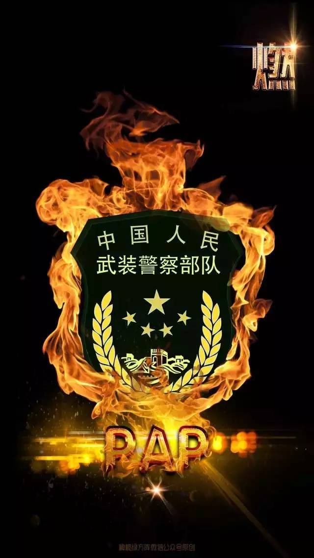 新式武警臂章霸气壁纸