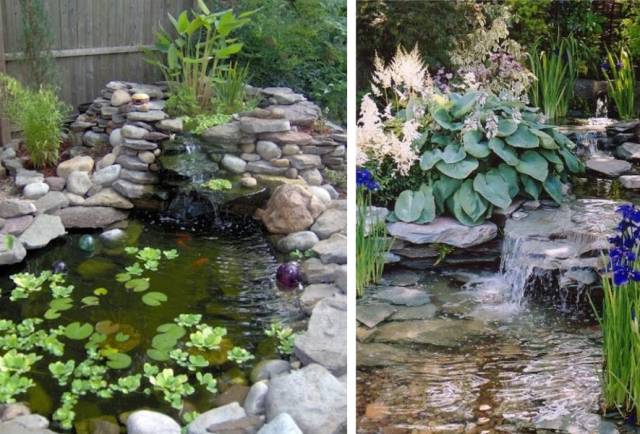 【创意景观】看看老外后院的池塘美景!