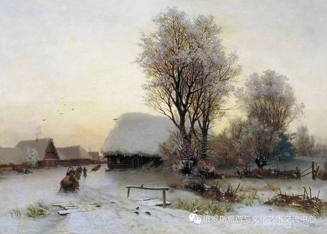【艺术】俄罗斯画家笔下的雪景油画作品