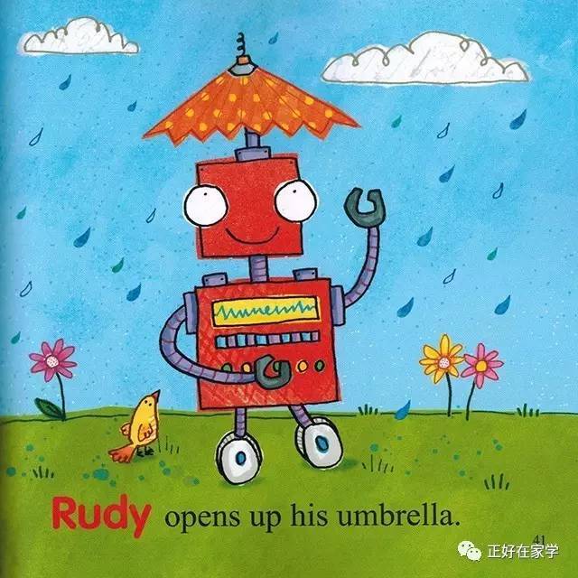 【正好在家学 拼读绘本 r【rudy the red robot】