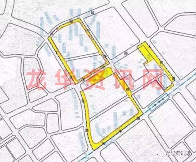 人民路以西,和平西路以北,公园路以南的地段范围内,位于龙华新区规划