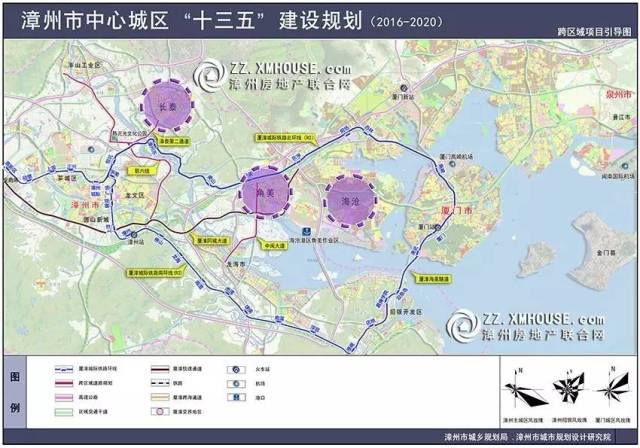 漳州公布中心城区5年规划 含东南西北中五大景观区