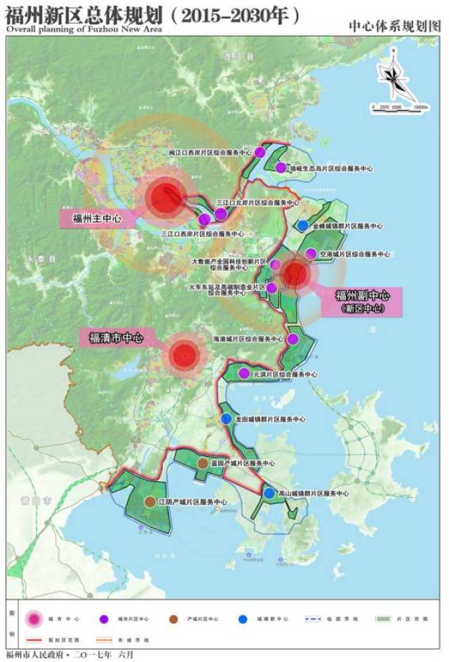 热闻福州新区规划出炉重点建设滨海新城附图