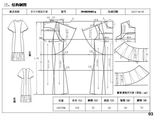 相关推荐 11款时装的效果图 款式图 制版图 无袖连衣裙的结构设计与