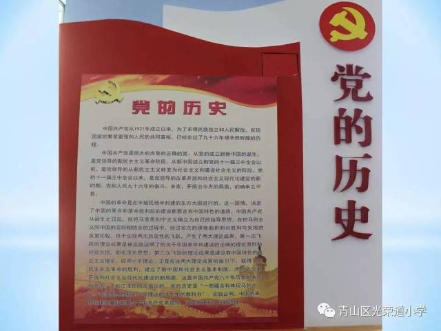 硬,软件健全,做到:"五个一",一间党情党史室,一个党建品牌特色长廊,一