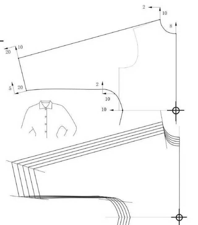 版师必备|九种袖子的纸样放码整理