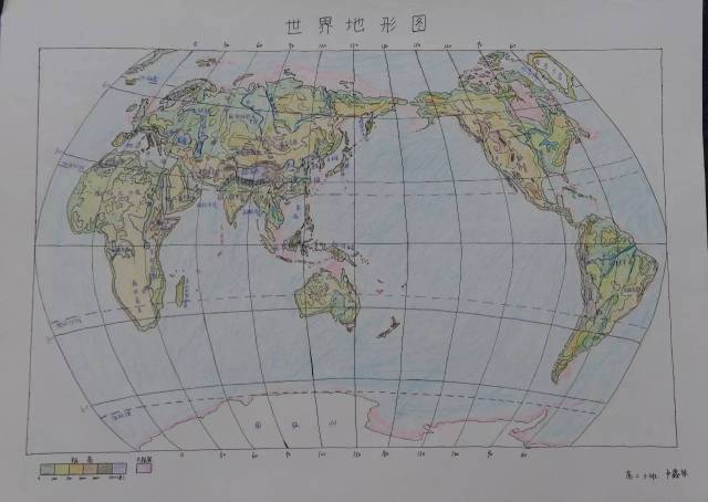 永定一中举行高二地理绘图比赛