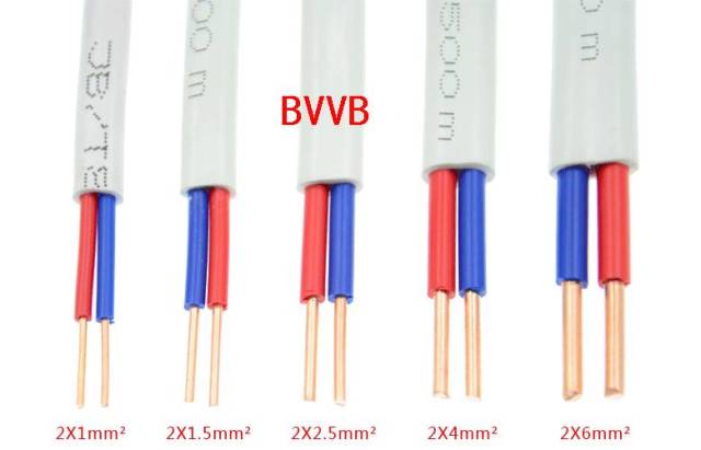 bvvb铜芯聚氯乙烯绝缘聚氯乙烯护套扁型电线 就是2或3根bv线,在加一层