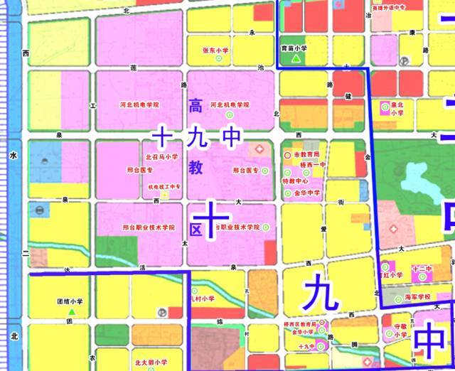 2017邢台市初中划片招生示意图公布!快看看你家在哪个