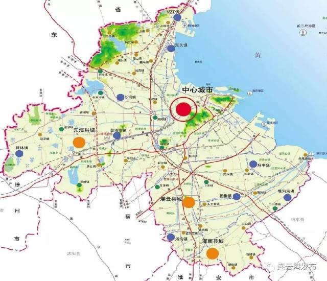 规划区:连云港市市区行政范围,土地总面积3012平方公 ..
