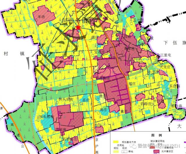 《河西务镇土地利用总体规划(20020)》公示