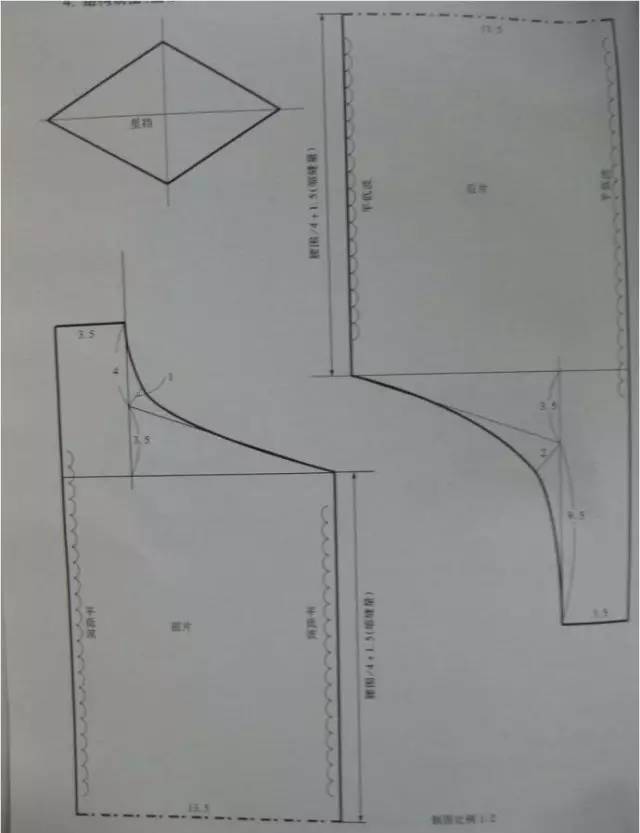内衣纸样 女士平角内裤的结构制图