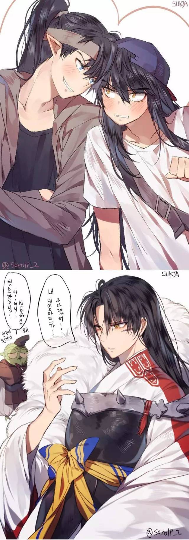 杀生丸x犬夜叉 画师sukja p站id=1576391446