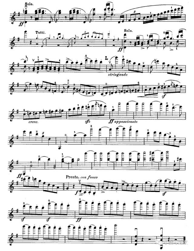 小提琴家们爱不释手的曲子:《布鲁赫g大调第一小提琴协奏曲》附乐谱