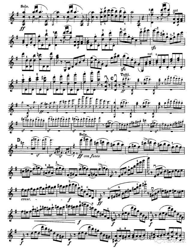 小提琴家们爱不释手的曲子:《布鲁赫g大调第一小提琴协奏曲》附乐谱