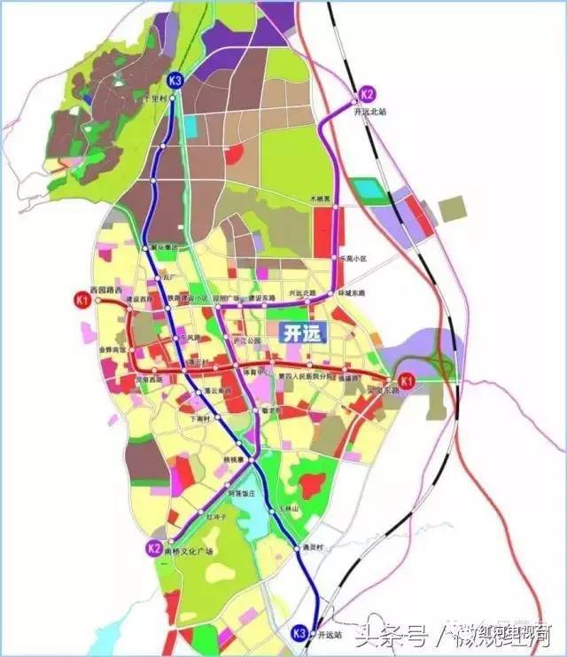 开远城市轨道交通线网规划图