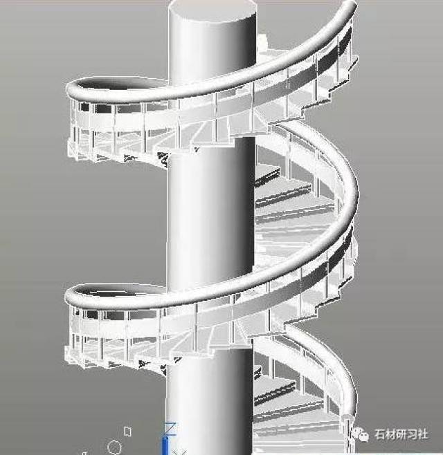 cad绘制旋转楼梯教程