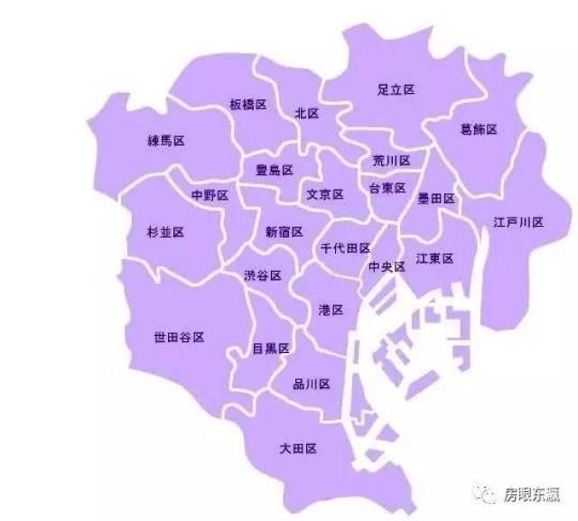 东京都23区图