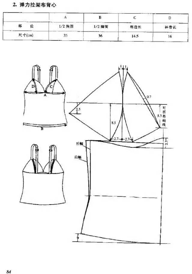 版师必读|比基尼,丁字裤,平角裤,钢圈围,骨衣等内衣纸样设计