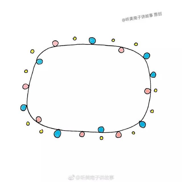 手账素材 | 仅用圆圈就可完成的简单手帐边框