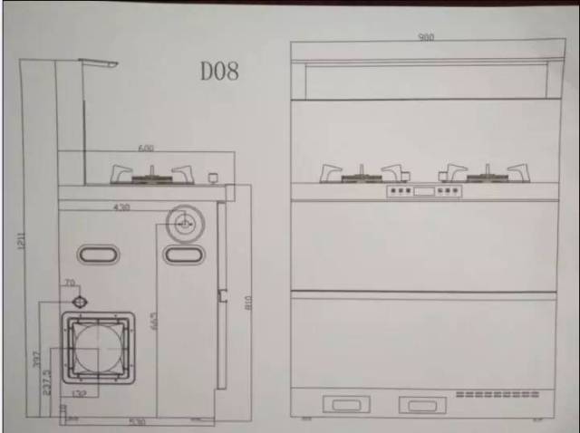 杰森集成灶最新尺寸安装示意图,收藏好喽保证有用!
