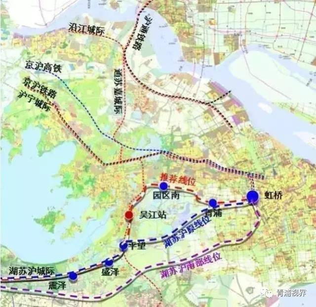 (过青浦金泽练塘) 通苏嘉铁路将贯穿吴江开发区, 平望,汾湖,盛泽