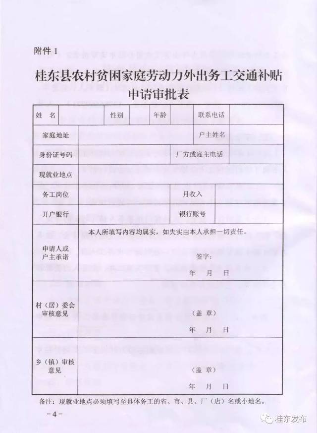 【精准扶贫】农村贫困家庭劳动力外出务工可以领交通补贴啦!