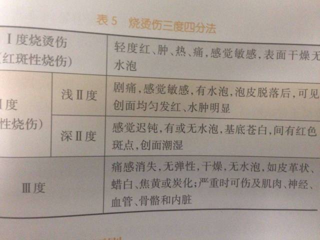 烧伤对人体组织的损伤程度一般分为三度烧伤分度