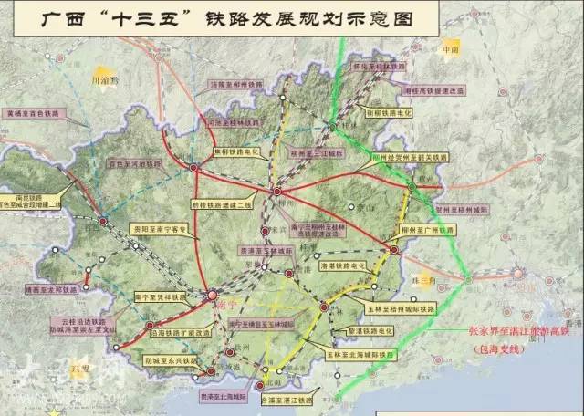 桂湛高铁被纳入广西《广西北部湾济区