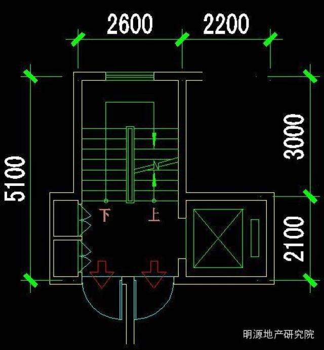 楼梯间 电梯的24种最优组合,最小公摊就是这样得来的!