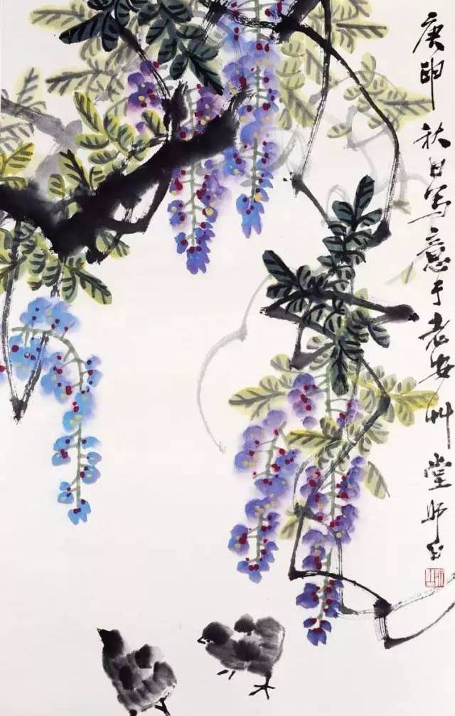 名作| 娄师白画紫藤精品18幅!