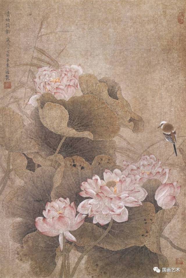 当代工笔名家画荷花,香远益清