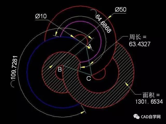 a b c 三角形之周长 = 63.4327