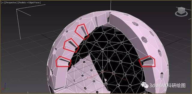3ds max教程(四:多孔中空球之初窥多边形建模