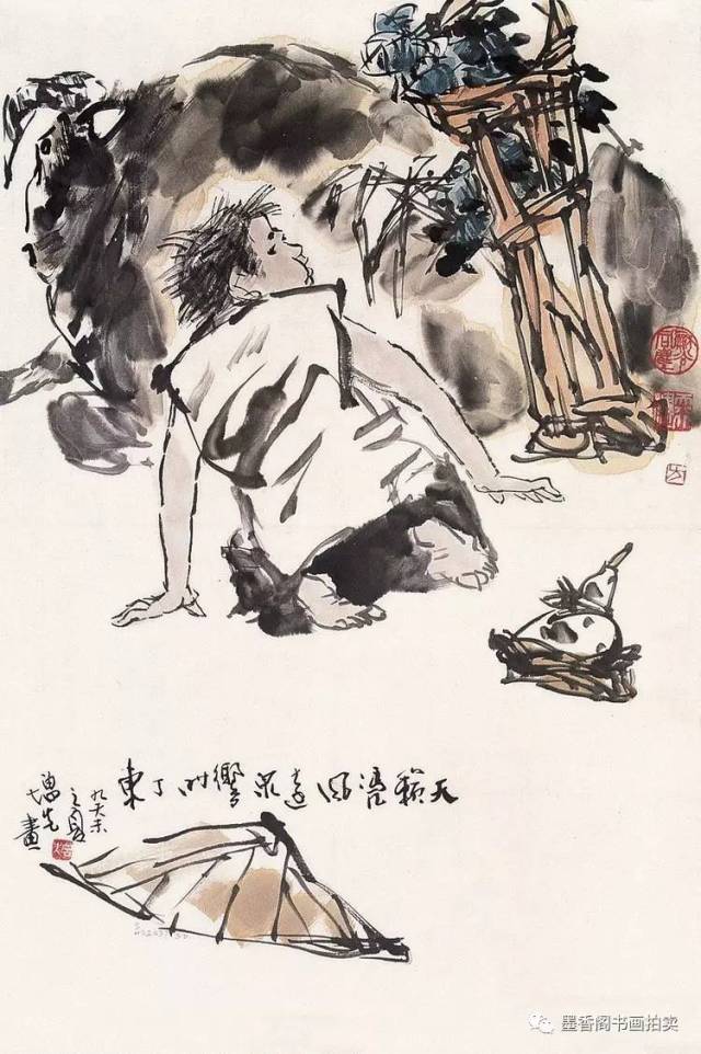 新浙派人物画大家——方增先国画作品欣赏!