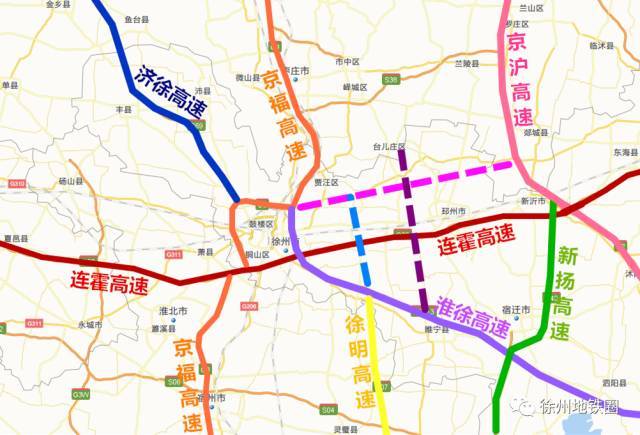 盘点:徐州境内7条高速公路 作为淮海经济区核心城市,徐州境内目前共