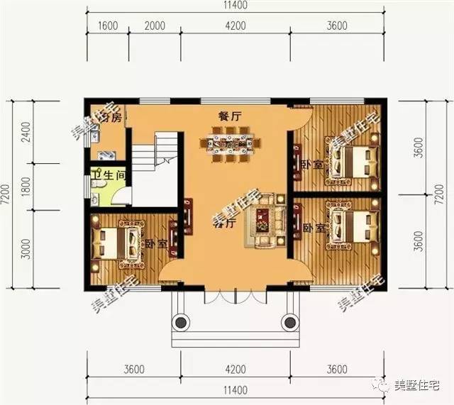 这套农村自建房外观一般,但内部布局非常实用