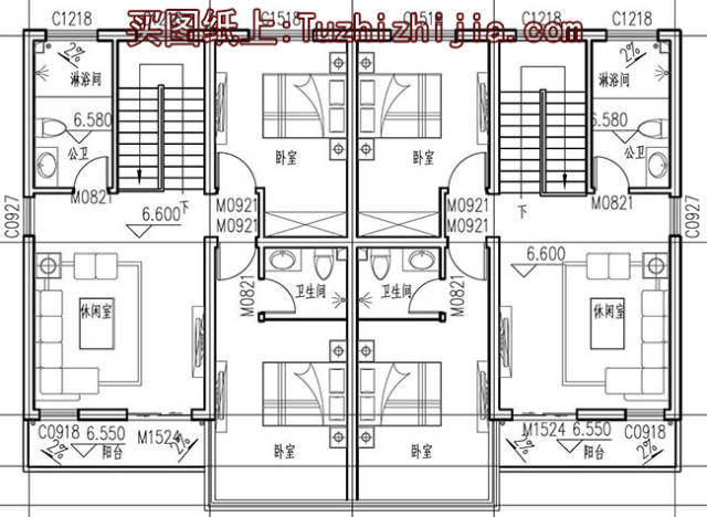 小户型兄弟双拼房屋(以实用,造价低为)