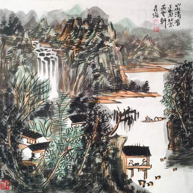 著名画家晁海作品赏析