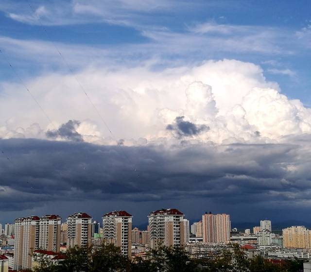 【丹东天气:市区彩虹云在秀 山区又见局地暴雨】【下周初将有明显降雨