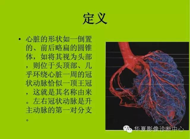 冠状动脉解剖,分段及基本疾病诊断