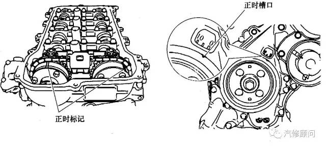 【汽车正时】丰田花冠ex 1.6l 1zr-fe发动机正时校对
