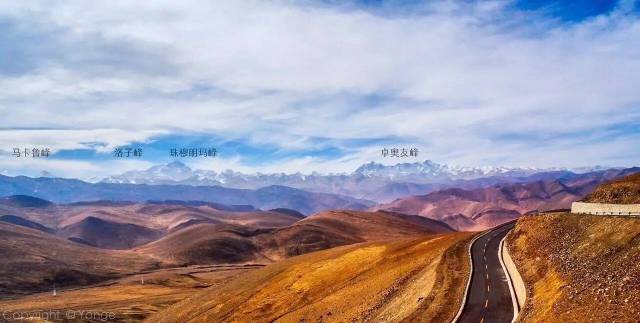 加乌拉山口观景台8000米雪山 yonge