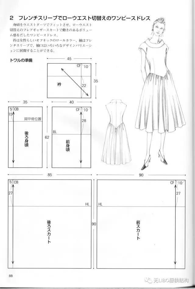 立体裁剪 | 礼服篇(日式立裁步骤图解)